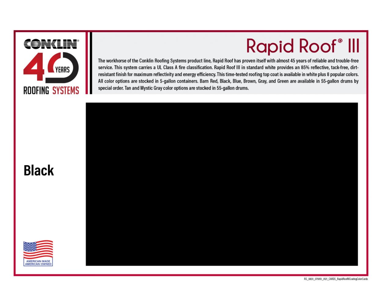 Coatings Color Card